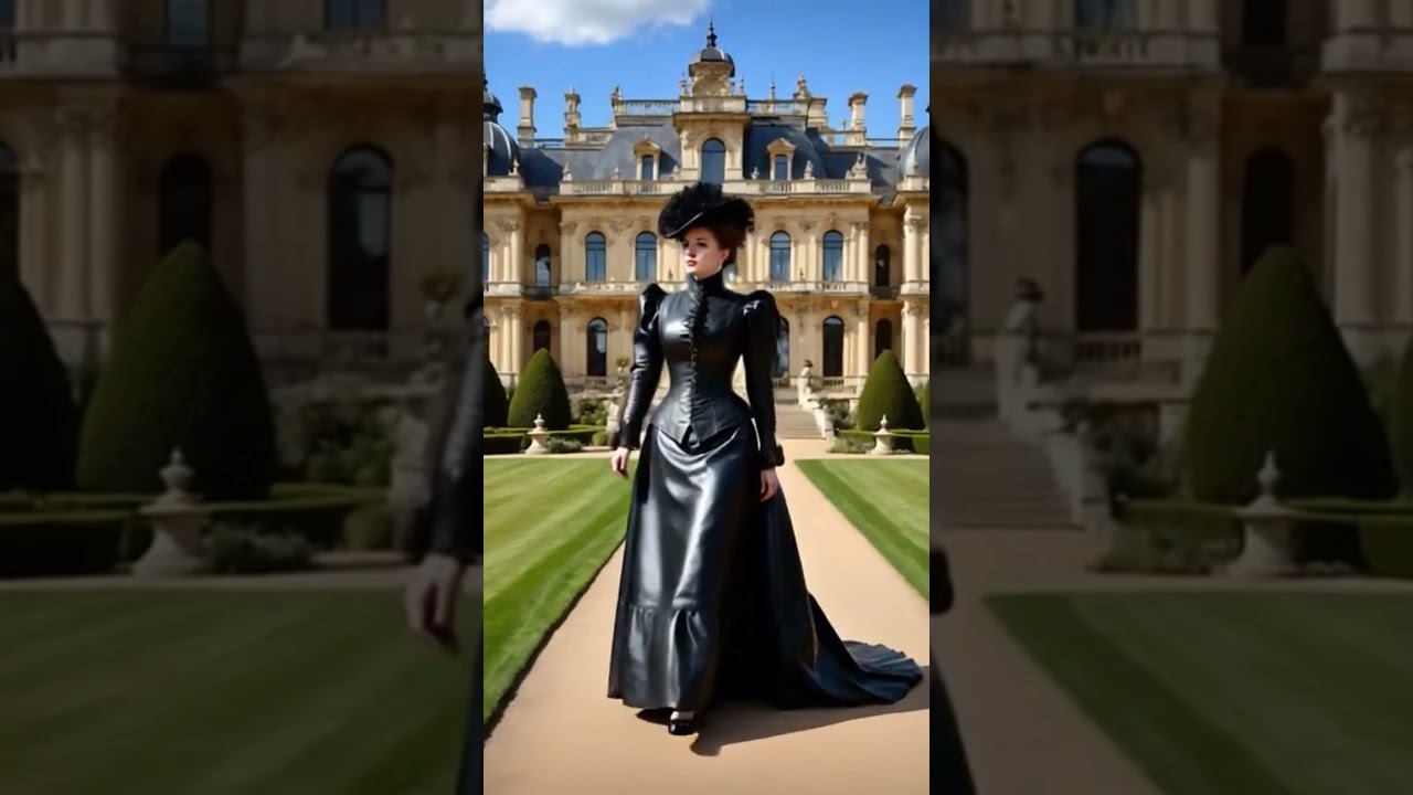 Victorian Leather Bustle Dresses &ndash; A Unique Fusion of Elegance #victorian #leather #fashion