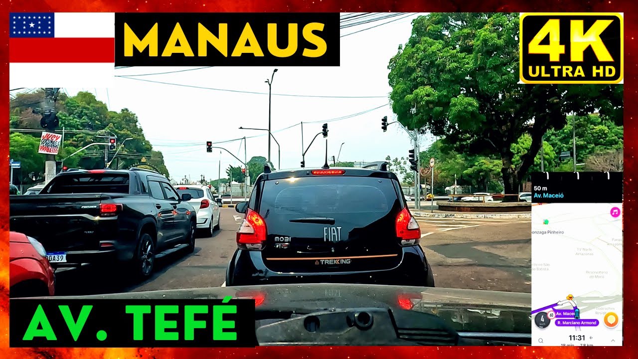 Dirigindo em Manaus com MUITA FUMAÇA das queimadas #goprohero12 #4k