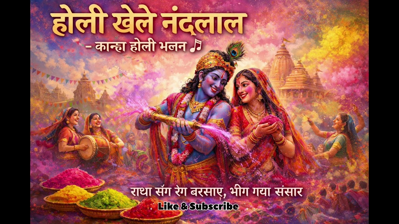 होली खेले नंदलाल | राधा संग रंग बरसाए | Holi Special Kanha Bhajan 2026