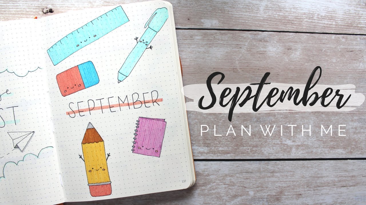 September 2018 Bullet Journal Setup | Plan With Me | BUJOANDCOOKIES