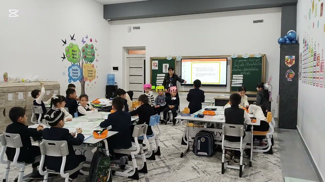 1-SINF MATEMATIKA FANIDAN OCHIQ DARS. MAVZU: MASALALAR YECHISH. #method #qiziqarli #maths #teacher 