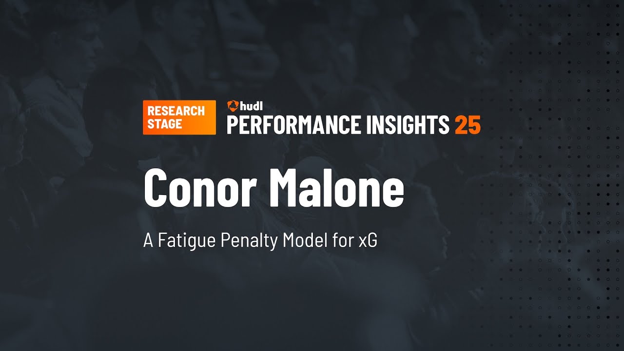 Модель расчета штрафа за усталость для показателя xG: Конор Мэлоун | Hudl Performance Insights 2025