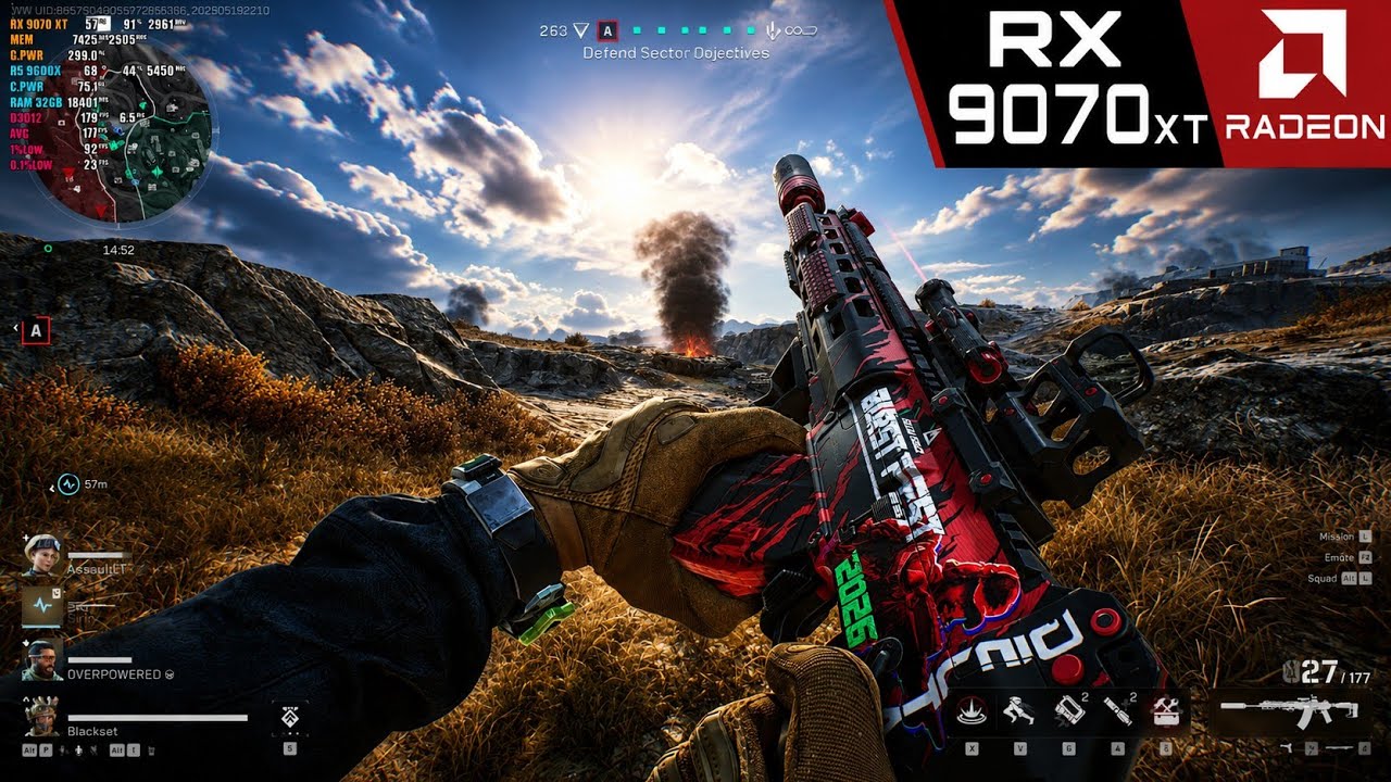 DELTA FORCE ULTRA Graphics 🔥 RX 9070 XT + Ryzen 5 9600X  1440P MAX Settings