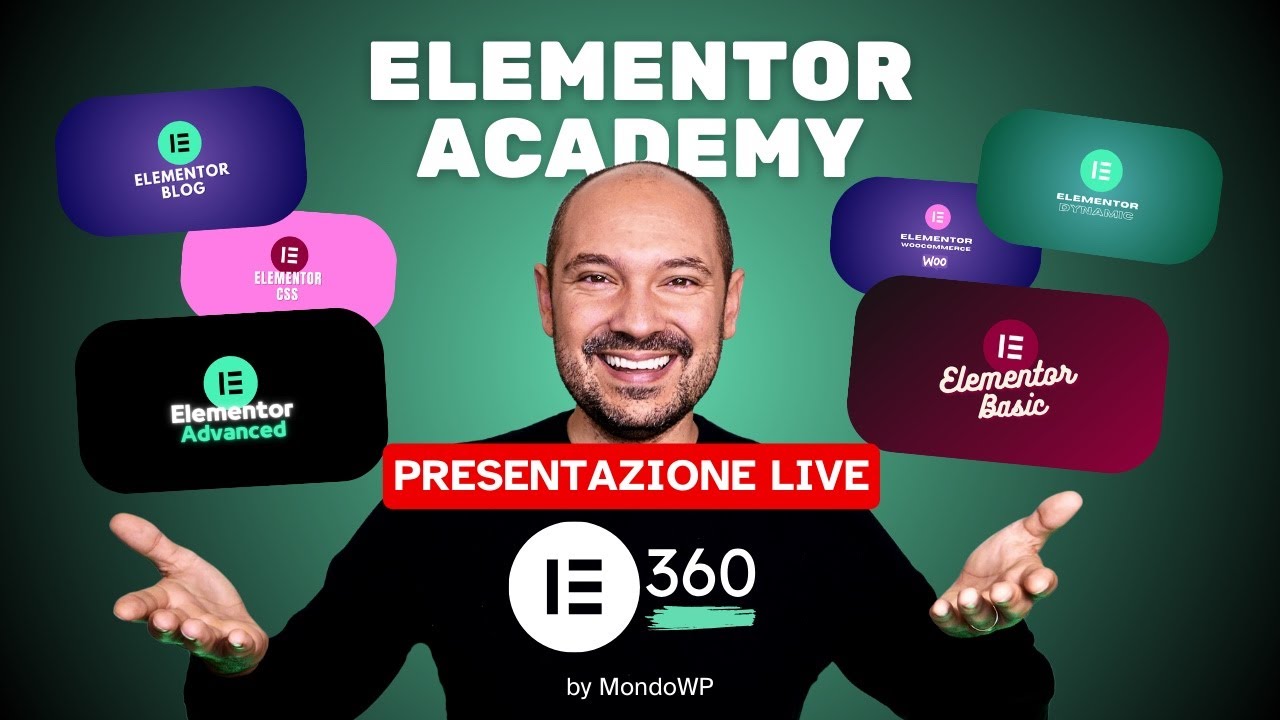 Elementor 360 🔥 Vi Presento LIVE la NOSTRA nuova ELEMENTOR ACADEMY 🎓