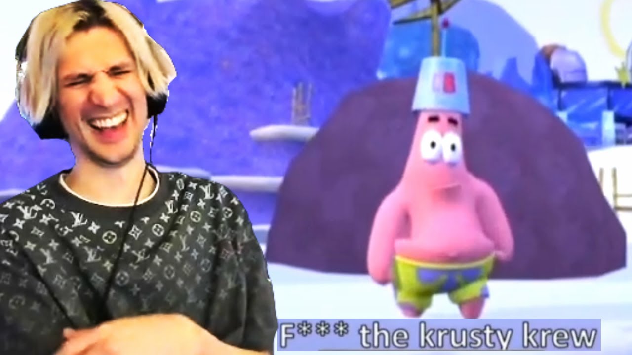 xQc реагирует на рэп Губки Боба с помощью ИИ TikTok