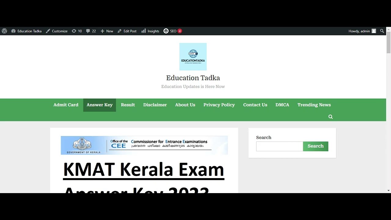 19 Feb KMAT Kerala Answer Key 2023 ~ Kerala Management Aptitude Test PDF Download in Description