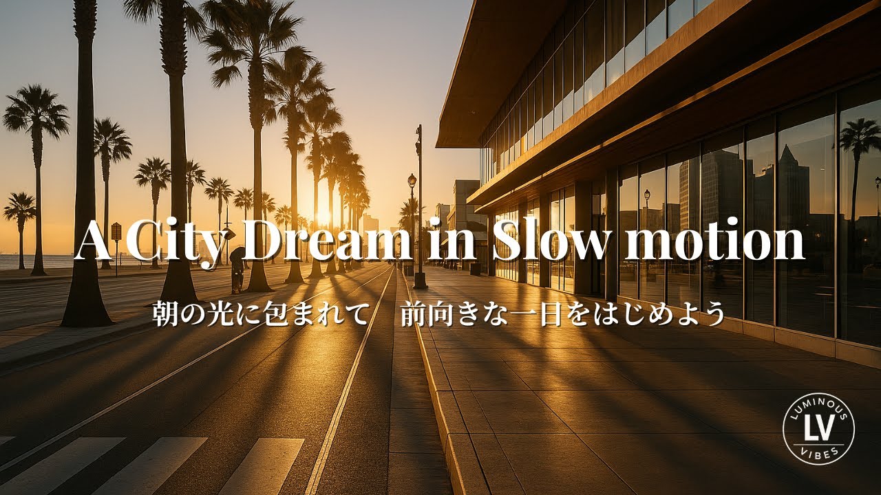 【洋楽Playlist】A City Dream in Slow Motion｜朝の光に包まれて、前向きな一日をはじめよう