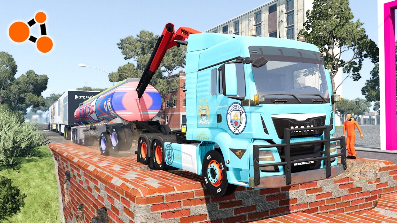 Trucks VS Road Challenge #45 🚚 BeamNG.drive | Beamng Crashes TV