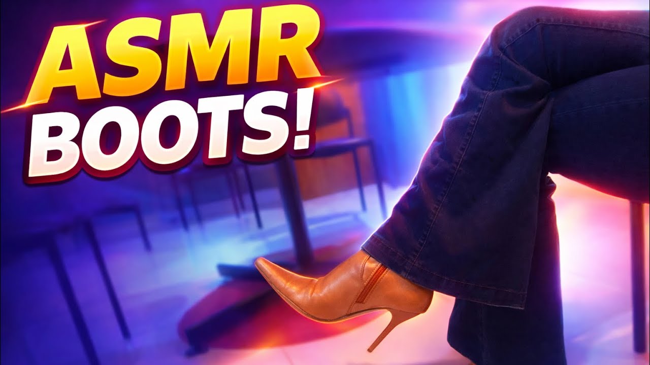 Stiletto boots sounds & texture ASMR