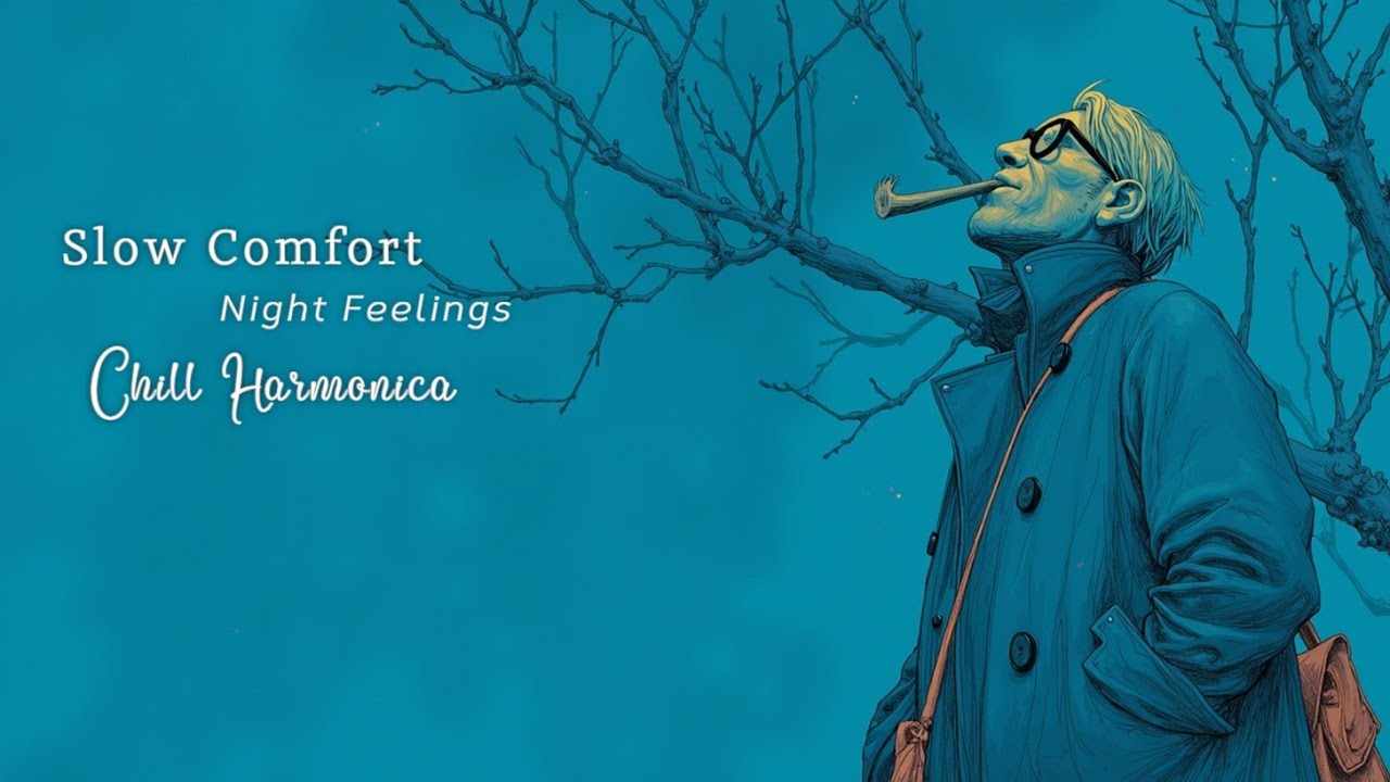 Late Night Blues Harmonica Feelings ~ Slow Delta Blues | Soulful Harmonica Jam