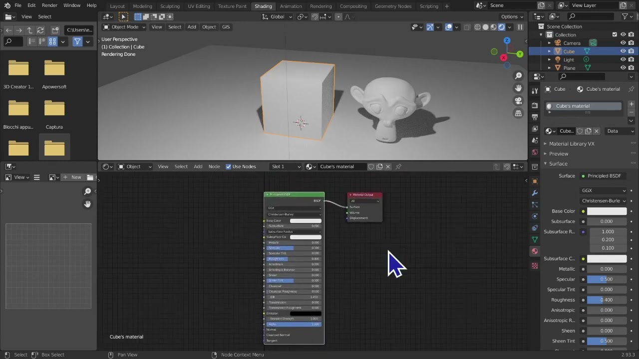 Corso di Blender ITA, Lezione 42 - I nodi dei materiali, parte1