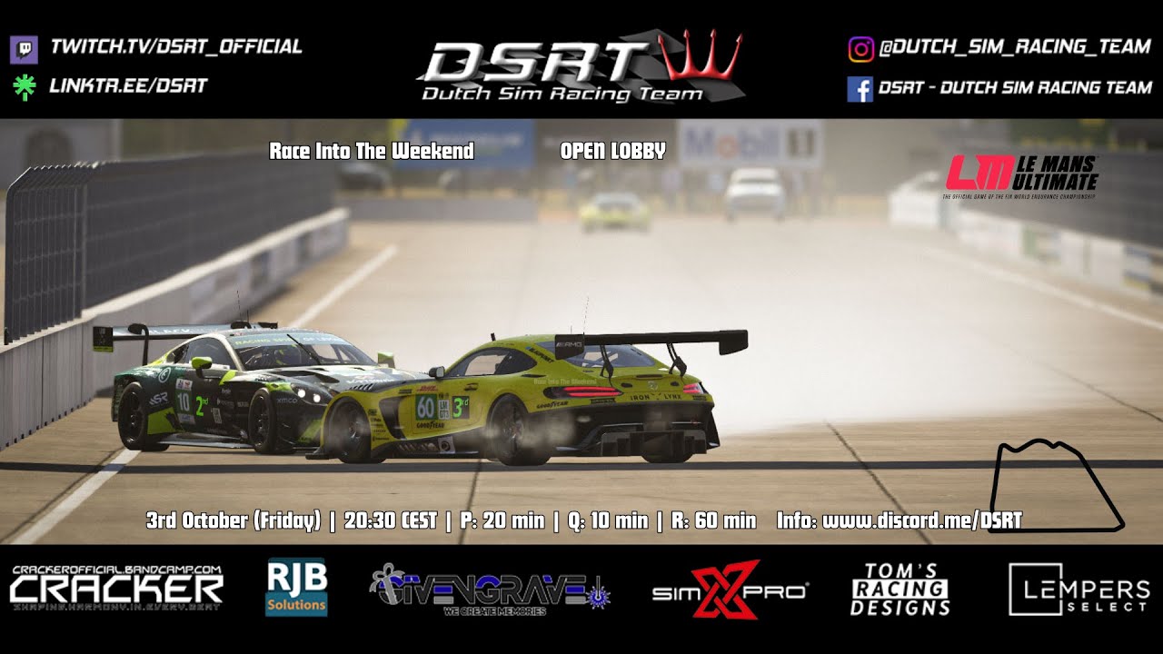 LMU | DSRT | Race into The Weekend | Bahrain Outer 60 mins. Open lobby