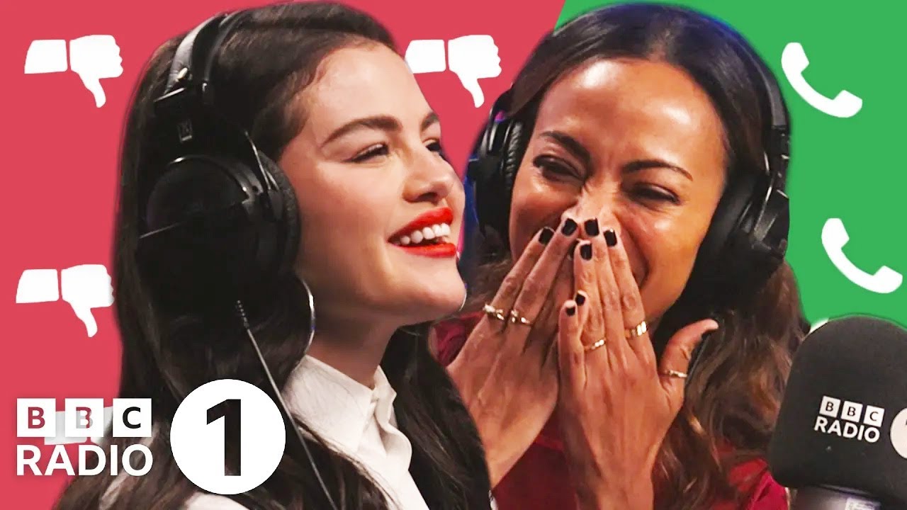 Selena Gomez & Zoe Saldana talk tea, using the bathroom and subtitles on Unpopular Opinion