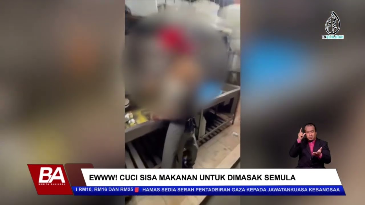 CUCI SISA MAKANAN UNTUK DIMASAK SEMULA