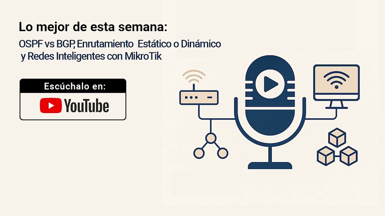 Lo mejor de esta semana   OSPF vs BGP, Enrutamiento Estatico o Dinamico y Redes Inteligentes con Mik