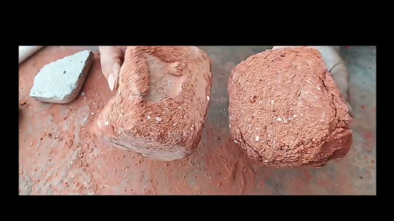 Very easy method of making brick powder, satisfying 