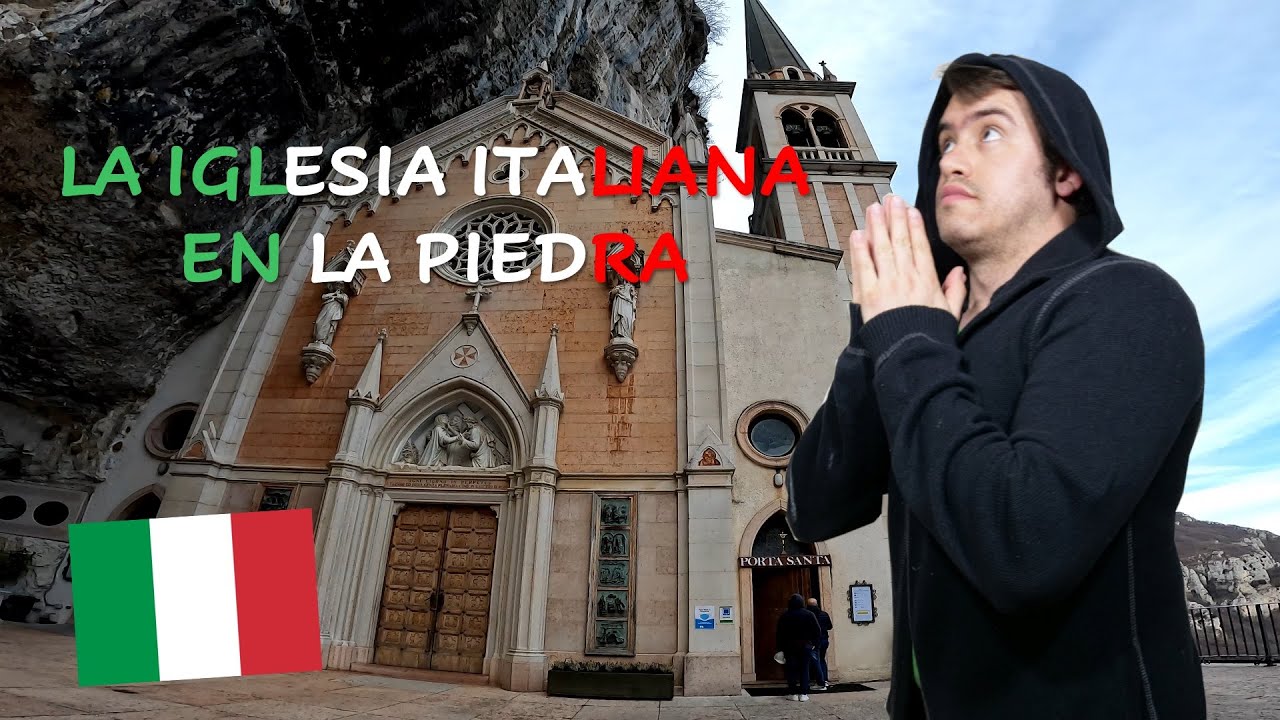 😱Una iglesia escondida en una piedra ⛪🗻 | Santuario della madonna della corona, Italia 🇮🇹