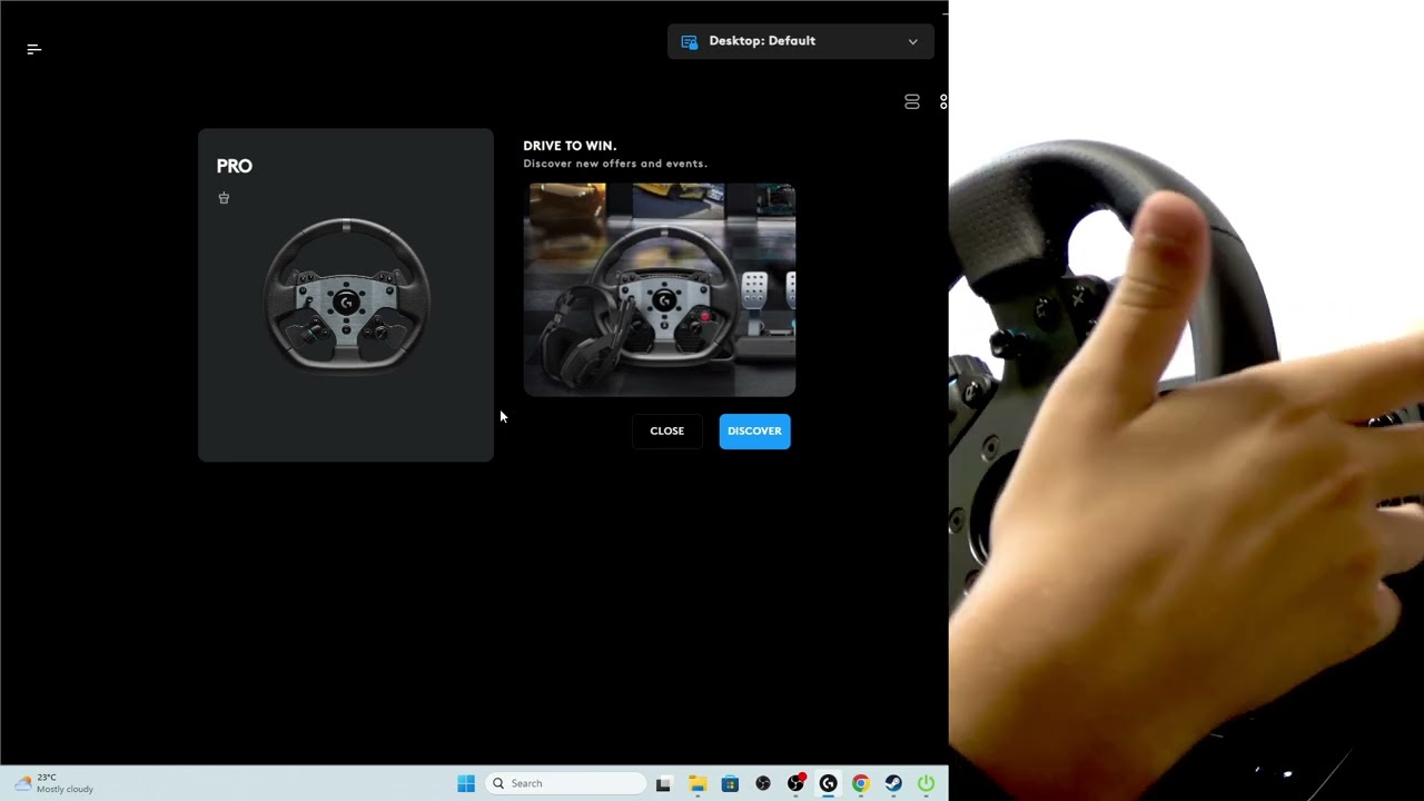 Logitech G PRO Racing Wheel &ndash; How to Turn On