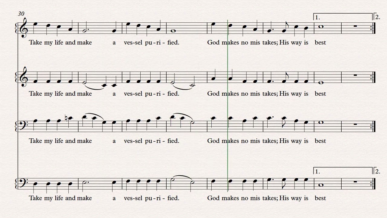 His Way Is Perfect -Tenor Vocal Guide-