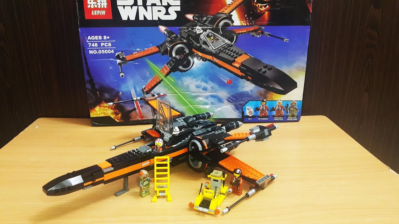 LEGO 75102 LEPIN 05004 STAR WARS POE'S X-WING FIGHTER