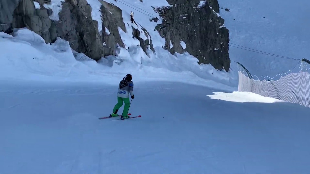 Splendida discesa dalla Pista Paradiso al Presena Tonale