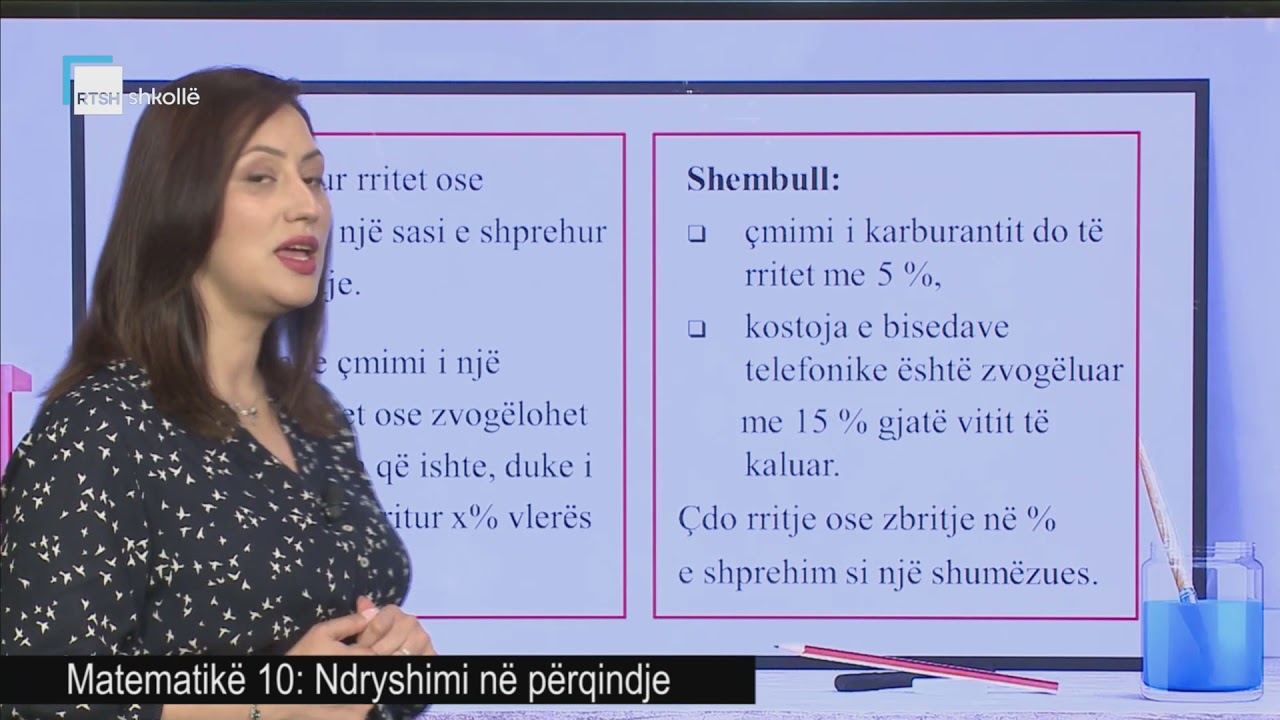 Matematikë 10 - Ndryshimi në përqindje