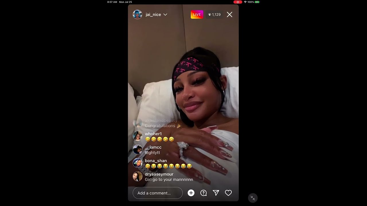 Jai Nice engaged to mystery man