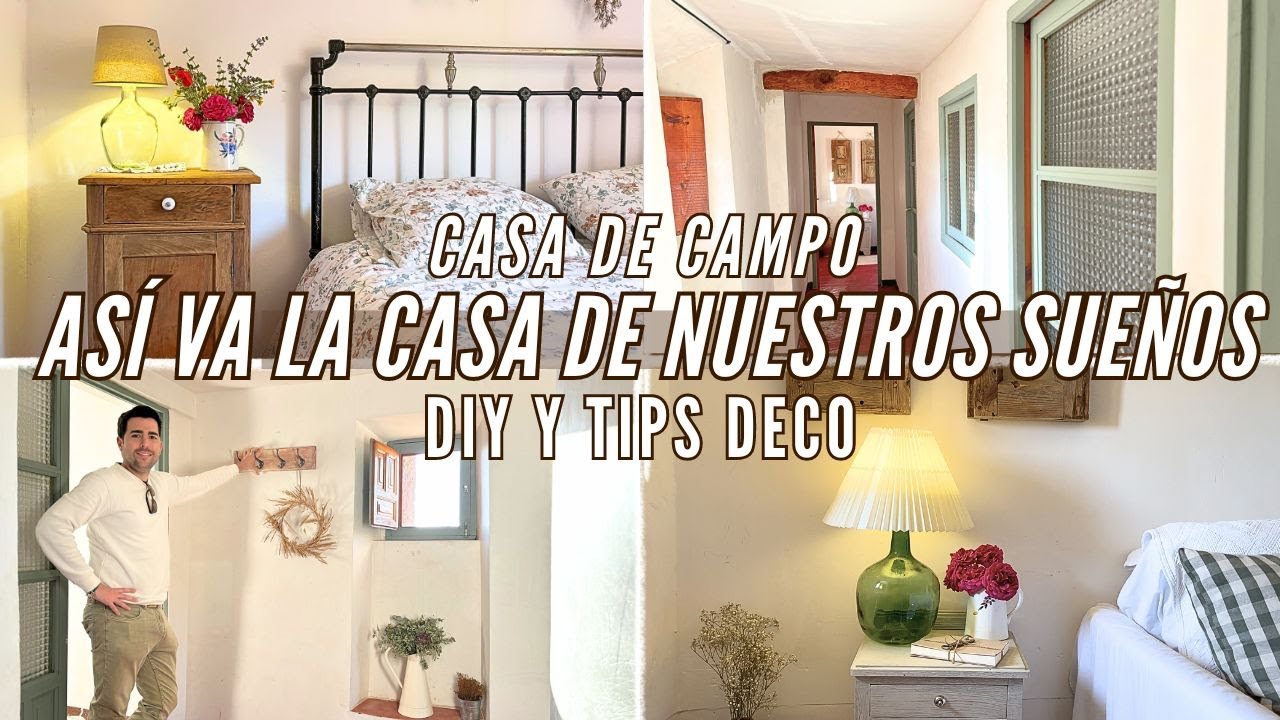 Actualización de la CASA DE CAMPO 🏡 RESTAURO y DECORO nuevas estancias 😍 TRUCO para flores naturales