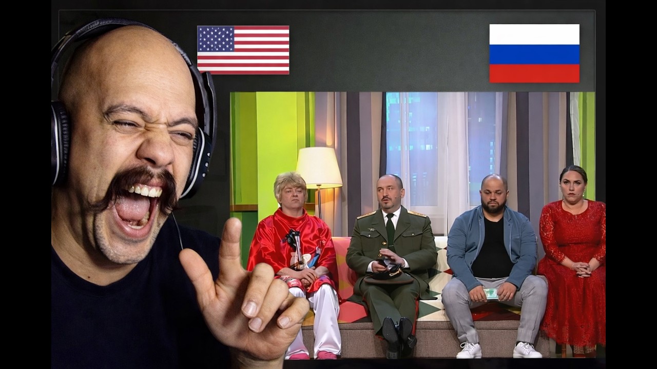 American Reacts To Уральские Пельмени  Семейка  Коля   стендапер