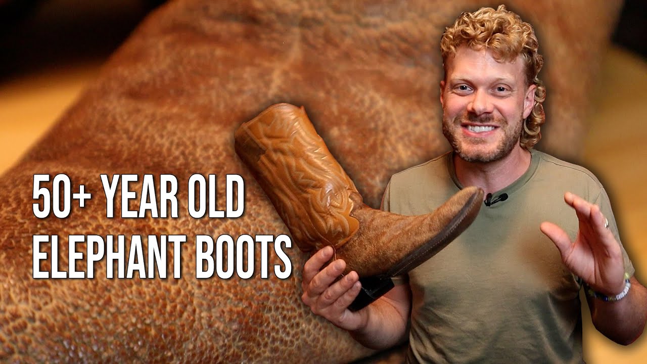 50 Year Old Vintage Cowboy Boots! - Used Justin Elephant Boots