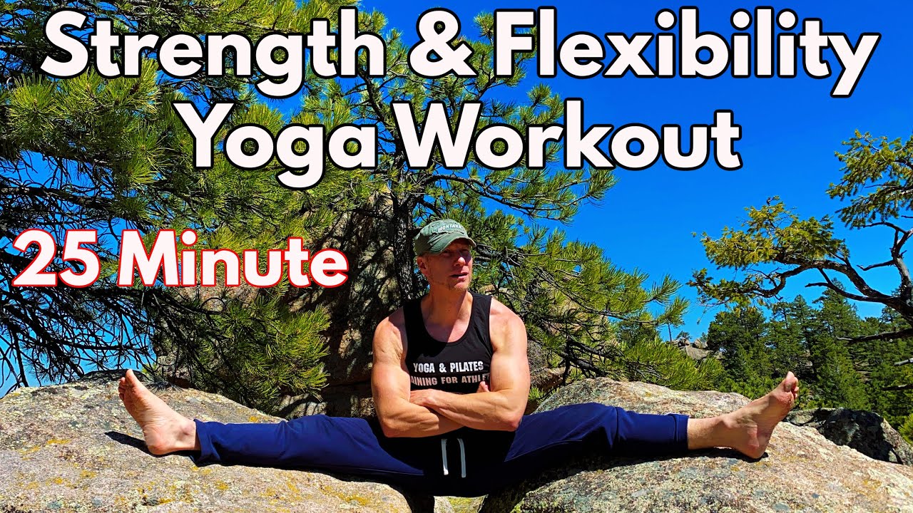 25 Min Pure Strength & Flexibility Yoga Class | Power Yoga Flexibility with Sean Vigue