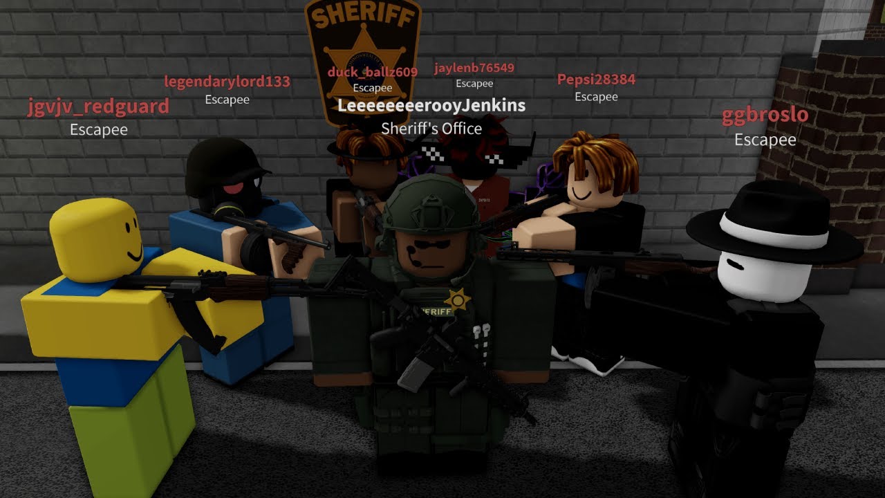 The SHERIFF OF COUNTY JAIL ROLEPLAY VS CRIMINALS!!