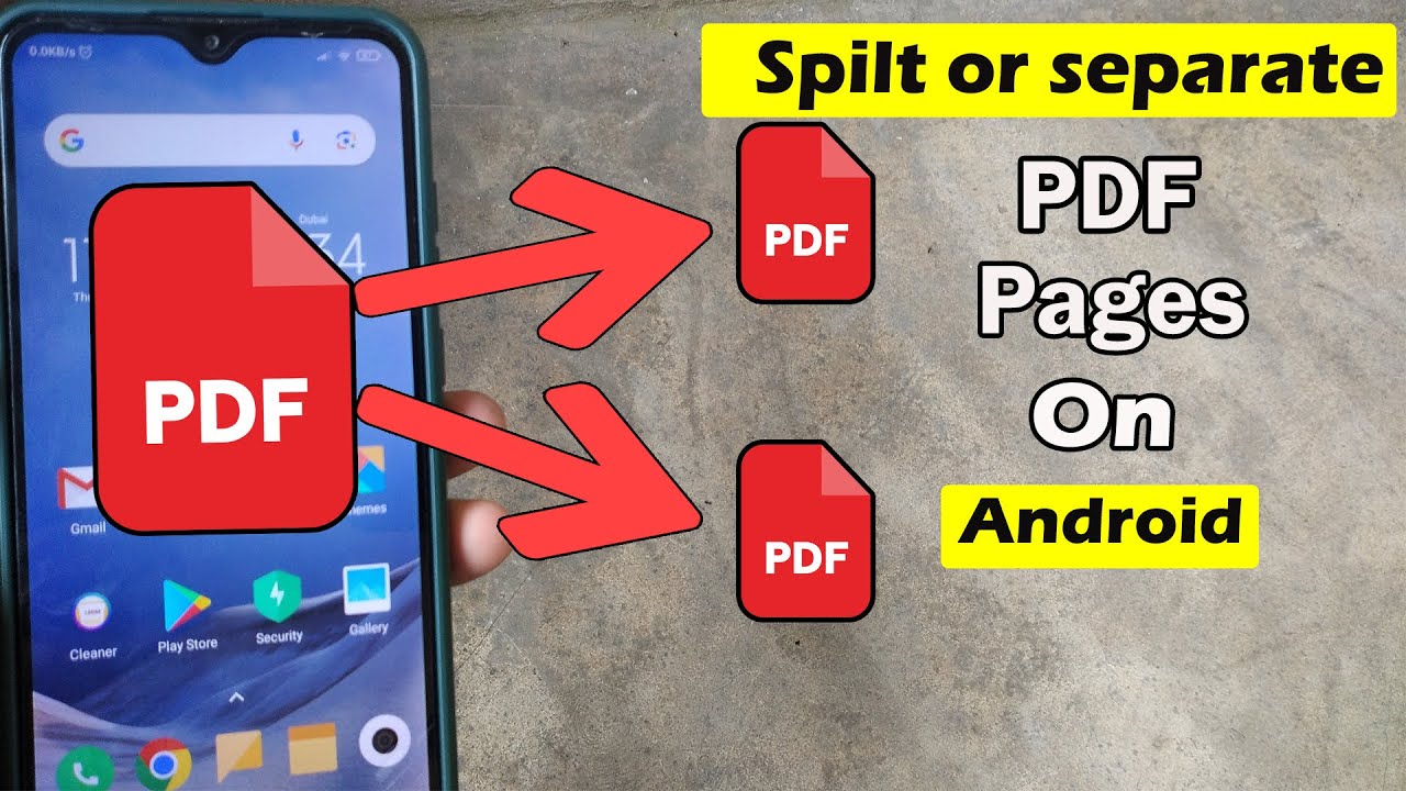 Как разделить страницы PDF-файла на отдельные файлы на Android