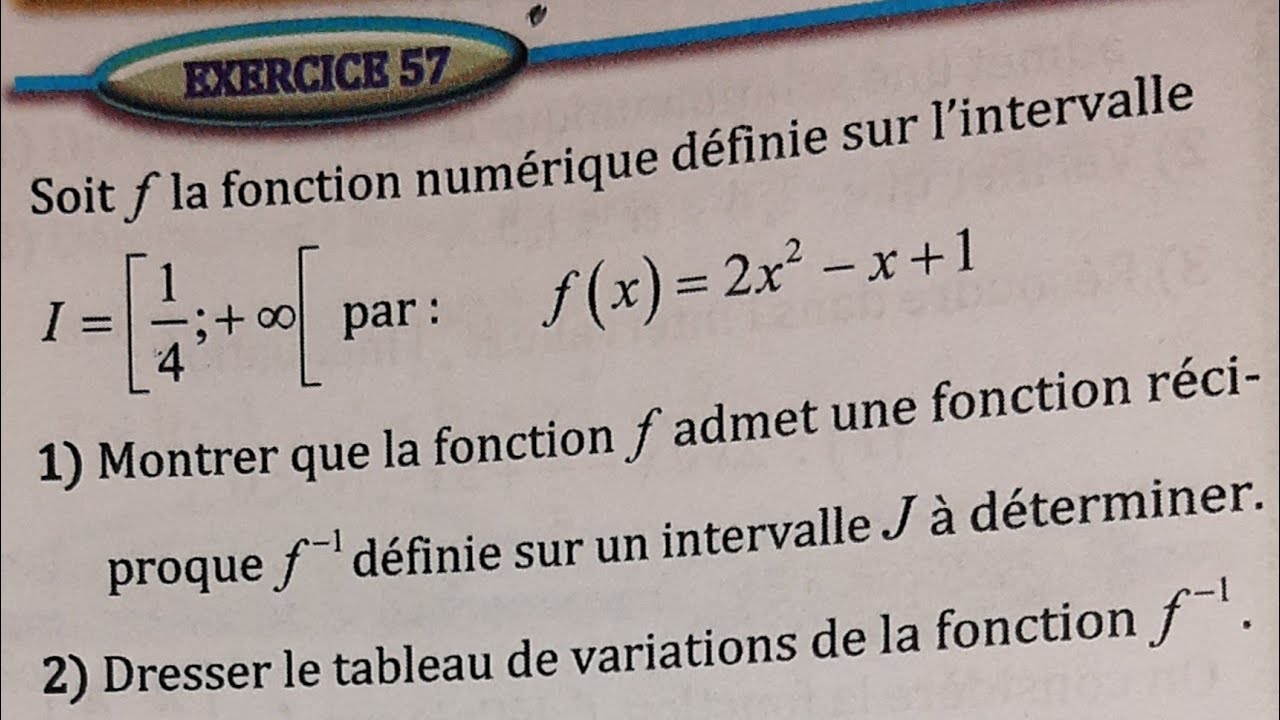 Ex 57 p 74 : al moufid en math- 2bac pc et svt : les limites et continuité.