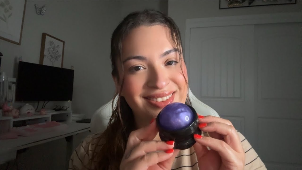 Shoulder & arm massage ASMR- Hand & massage roller sounds 