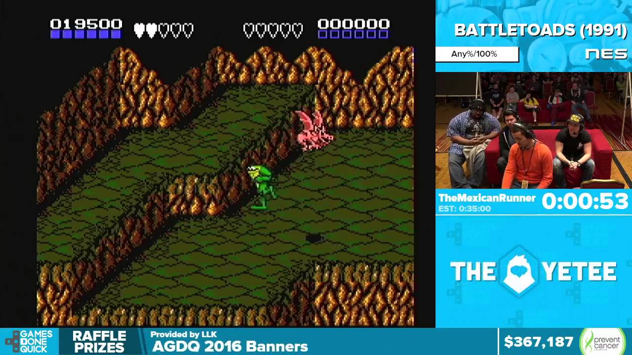 Battletoads by TheMexicanRunner in 38:41 - Awesome Games Done Quick 2016 - Part 79