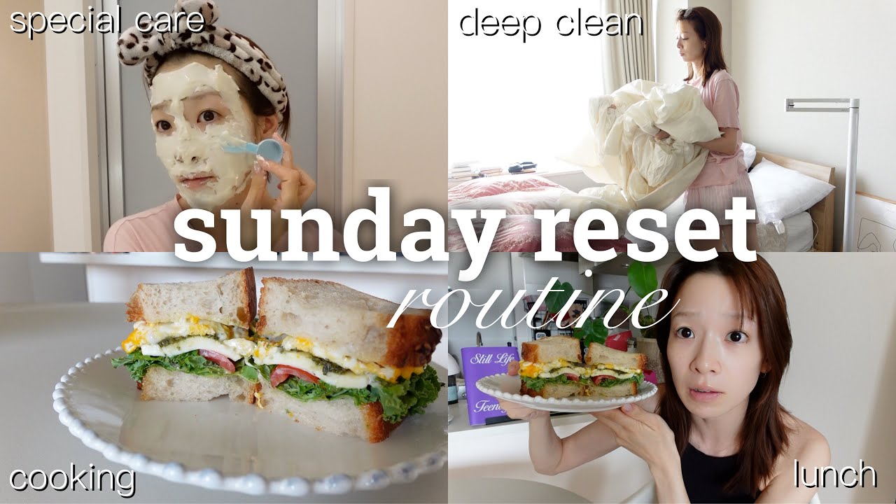 【Sunday reset routine】自分もおうちも一旦リセット！【とある日曜日の過ごし方】