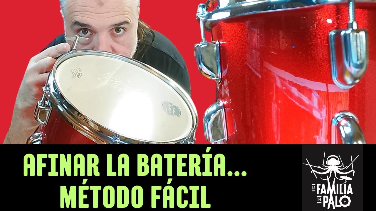 Afinar la bateria SIN AFINADOR. FÁCIL  EMPIEZA a SONAR BIEN desde el MINUTO 0.