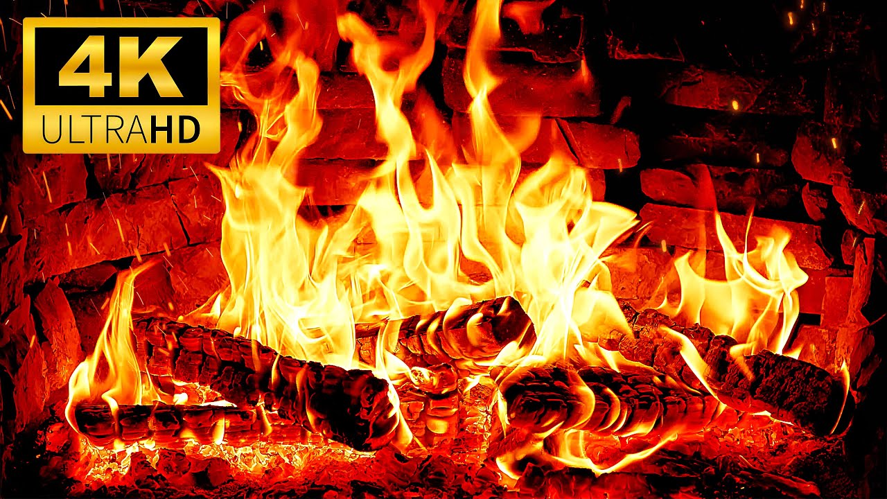 🔥 The MOST Relaxing Fireplace 🔥 Cozy Crackling Fireplace & Relaxing Fire Sounds | Fireplace 4K