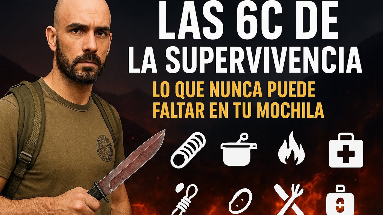 🔥🪓6 ELEMENTOS BASICOS QUE NO PUEDEN FALTAR EN TU MOCHILA!! / Mi regla de las 6 