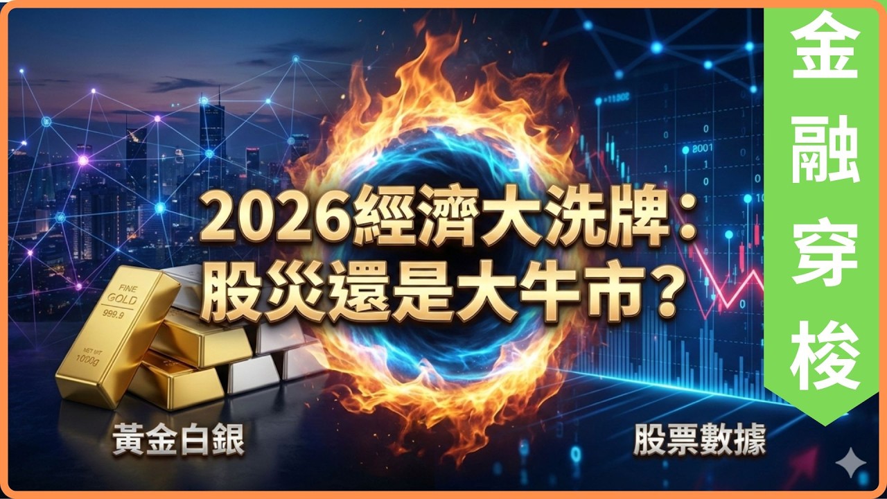 [金融穿梭] 2026年股災還是大牛市? 先溶脹後經濟重置, 估算在股災周期, 黄金白銀最低和最高價 (AI字幕) [#黃金 #白銀 #黄金分析 #金銀周報 #金融穿梭 #減息]