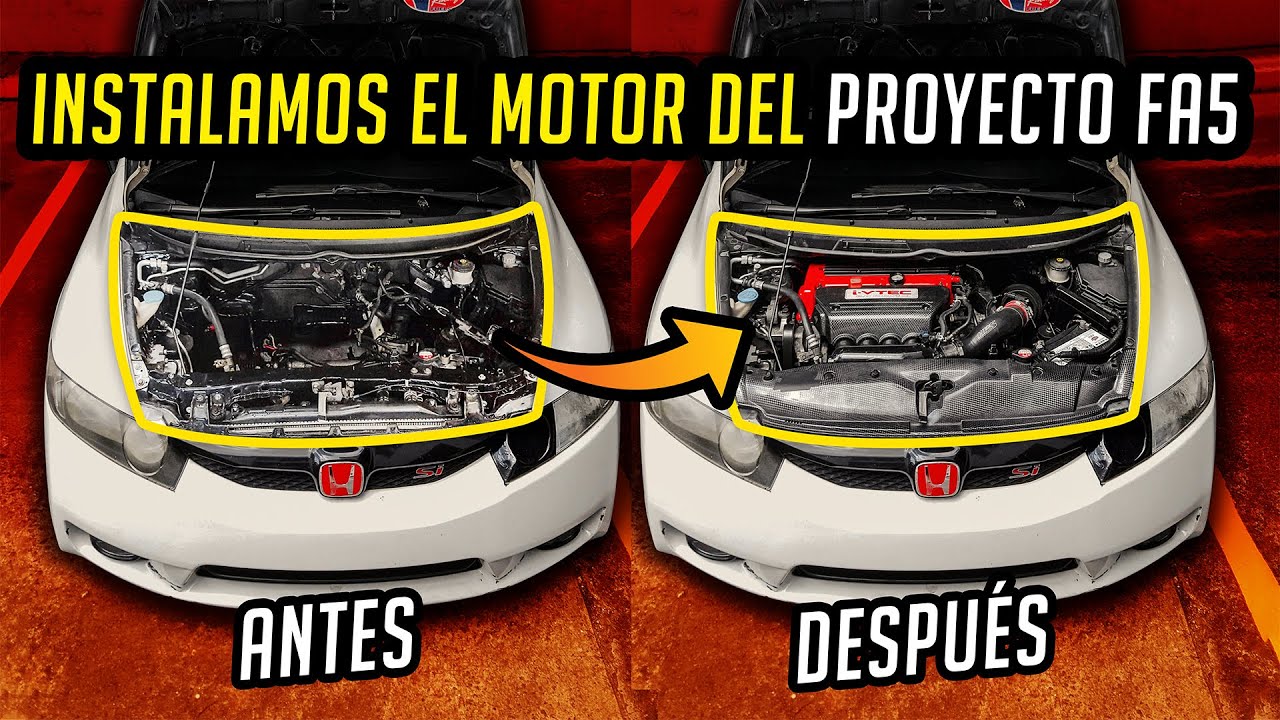 Proyecto Honda #CIVIC SI #K20 - ❄️❄️¡LA NEVERA EP. 5 !❄️❄️ - MOTOR INSTALADO Y SALE A LA CALLE
