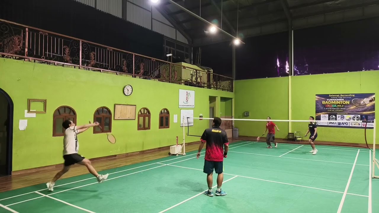 Andra/Schu🥇vs Zukri/Riyan #Allauzah #BadmintonIndonesia #Badminton 🎗️✨🥊