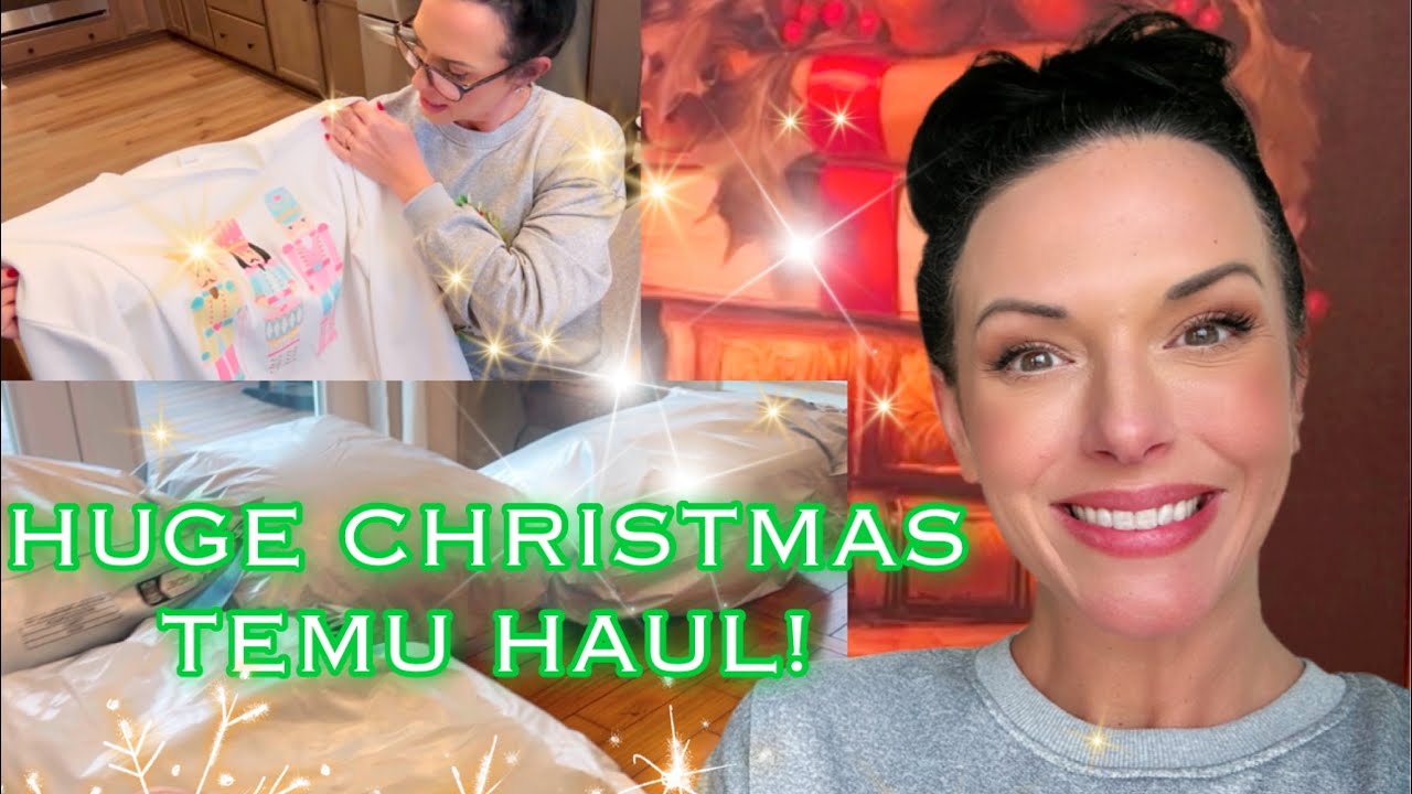 HUGE CHRISTMAS TEMU HAUL✨OPENING IT UP TOGETHER✨HONEST REACTIONS✨