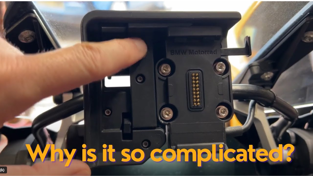How to mount a BMW Sat Nav 6 on its WILDLY COMPLICATED cradle