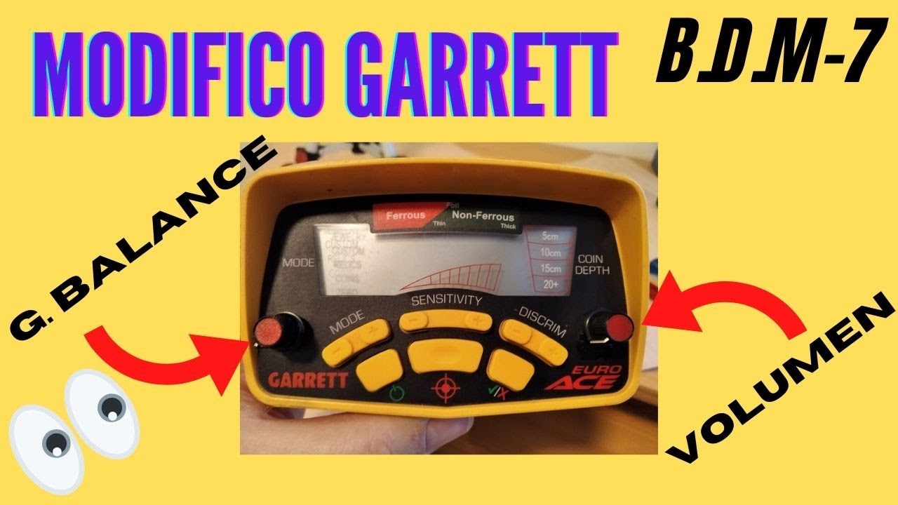 🔥🔥Cómo colocar un botón de AJUSTE SUELO MANUAL y VOLUMEN en un detector Garrett serie ACE🔥🔥