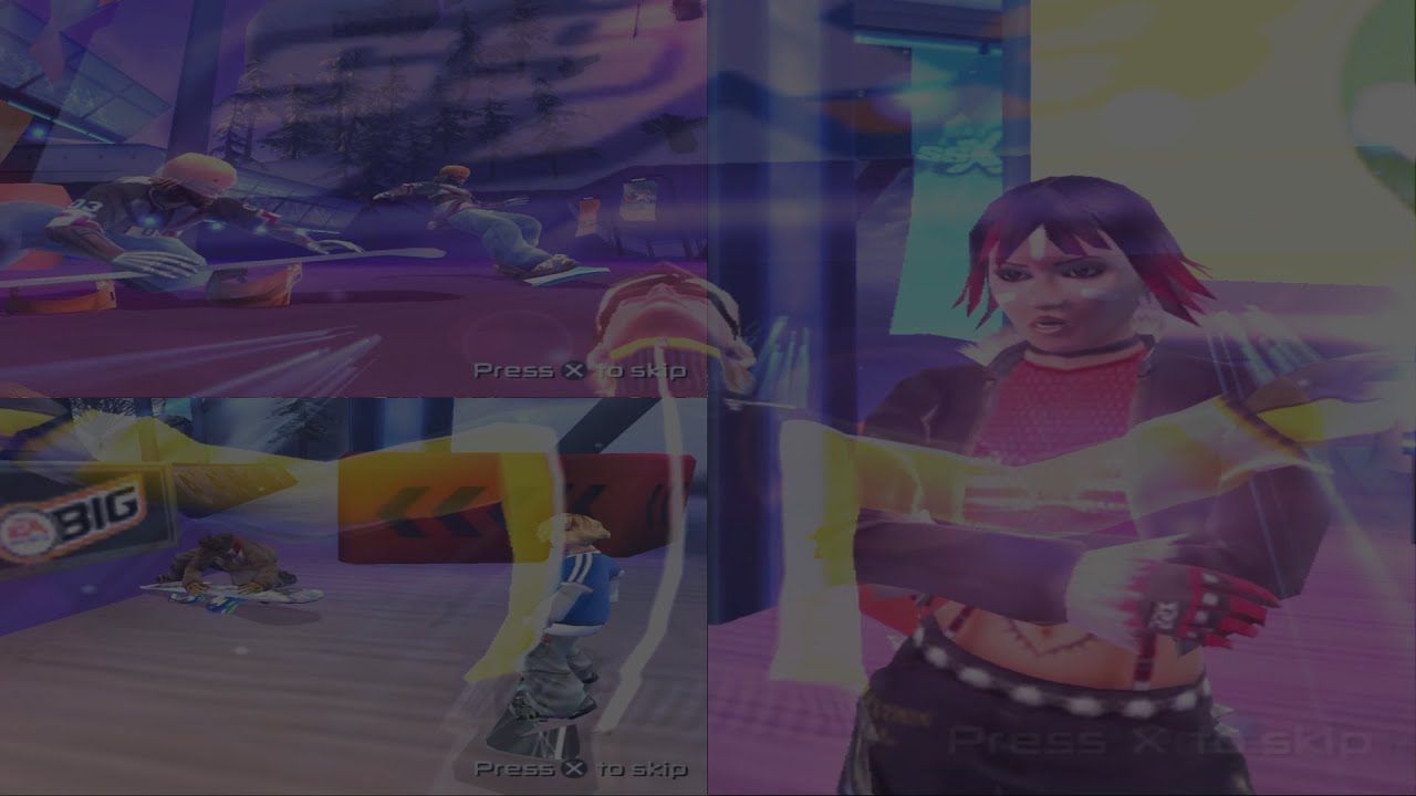 SSX 3 Normal or Unusual and Hidden Peak Boss cut scenes