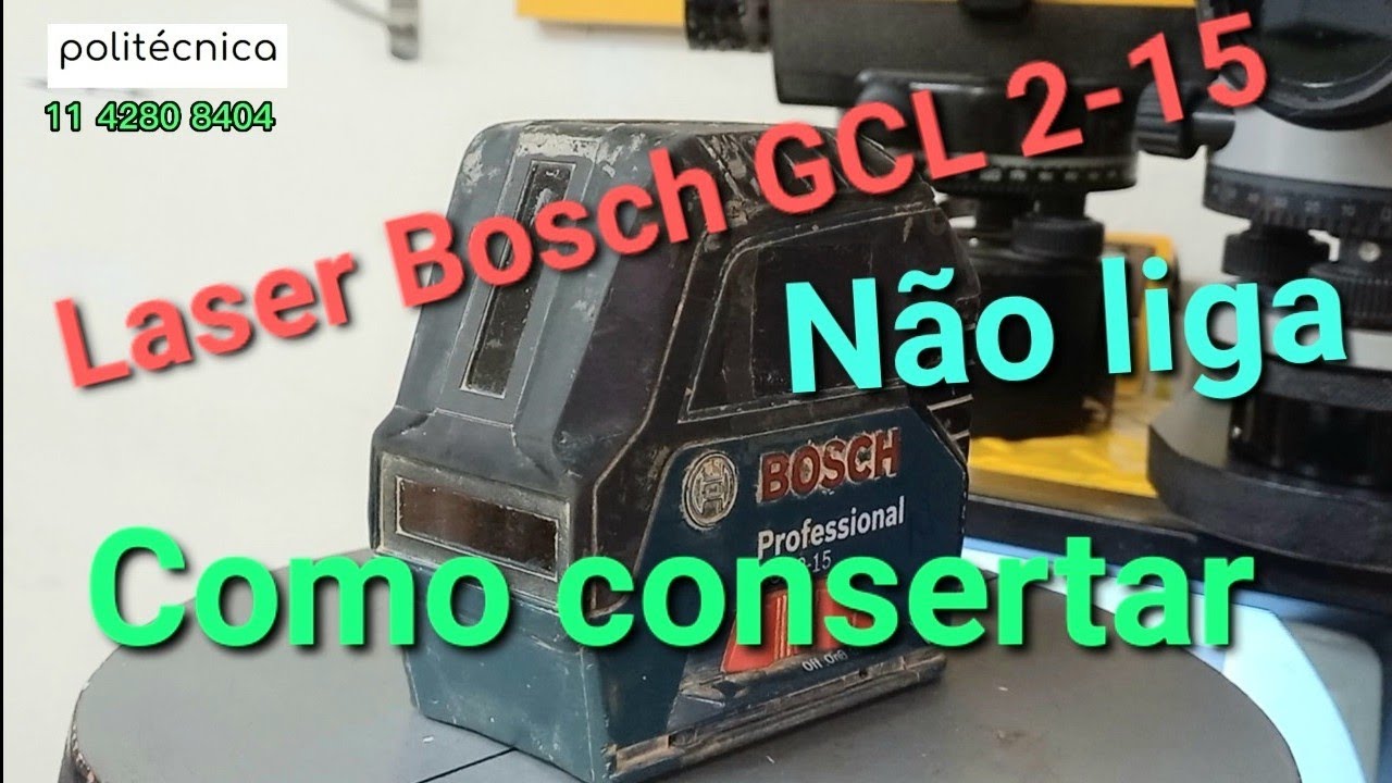 0094 - Laser Bosch GCL 2-15  sofreu uma queda e não liga mais veja como consertar