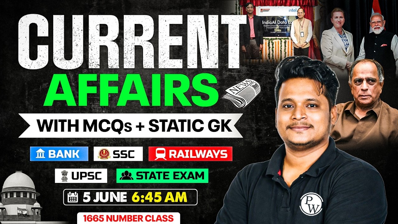 Current Affairs Today | 05 June Current Affairs 2026 | Daily Current Affairs By Raja Sir