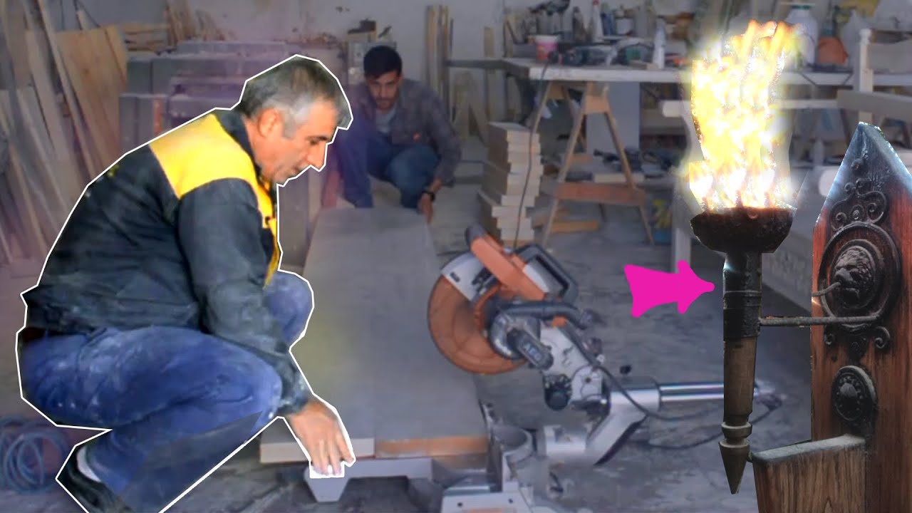 How to Make Crafting Wooden Torch Stands for Grand Garden Entrances